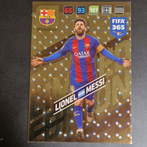 Lionel Messi Limited Edition Jumbo Panini Adrenalyn XL FIFA 365