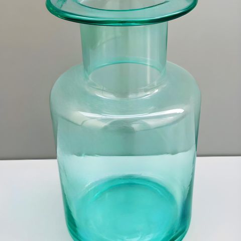 Ikea glass vase flaske til blomster pynt 17 cm