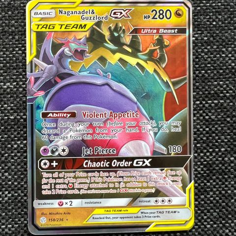 Sun & Moon Cosmic Eclipse Naganadel & Guzzlord GX 158/236