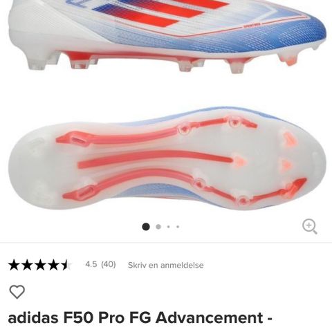 Selger helt nye Adidas F50 Pro FG Advancement  str 41 1/3