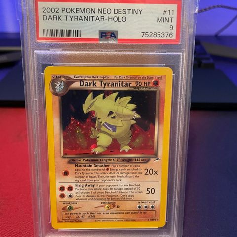 Dark Tyranitar Holo PSA 9