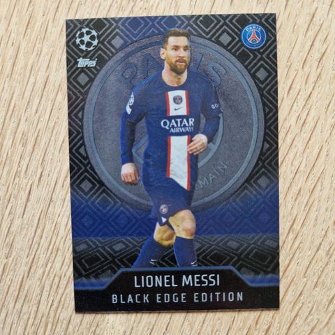 Lionel Messi Black Edge Edition PSG Topps 466