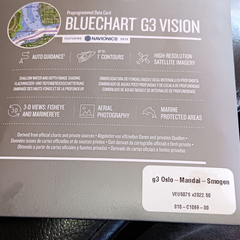 GARMIN BLUECHART G3 VISION  OSLO-MANDAL-SMOGEN