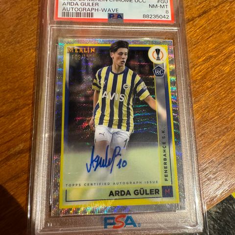 Arda Güler rookie auto /150 Fenerbache/ Real Madrid