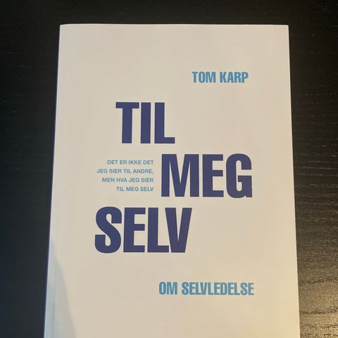 Til meg selv - Tom Karp