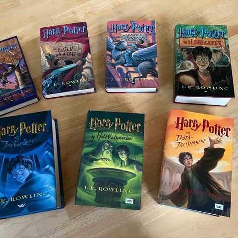 Harry Potter bøker - norsk - hele settet