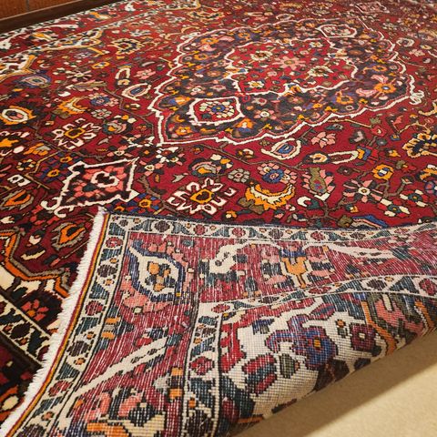 Iransk teppe Persisk teppe plantefarger bakhtiari teppe håndknittet 2x3