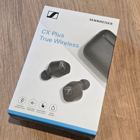 Uåpnet Sennheiser CX plus true wireless earbuds/propper