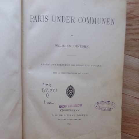 "Paris under Communen" - Wilhelm Dinesen (1891)