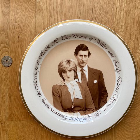 Charles and Diana Wedding Commemorative Plate