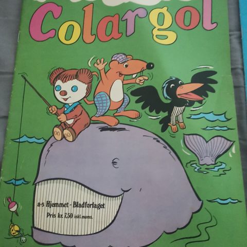 3 forskjellige Colargol blader 1976-1977