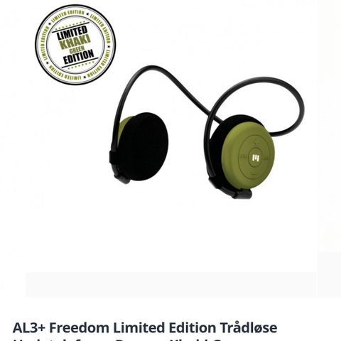 al3+ freedom trådløse hodetelefoner 250,-