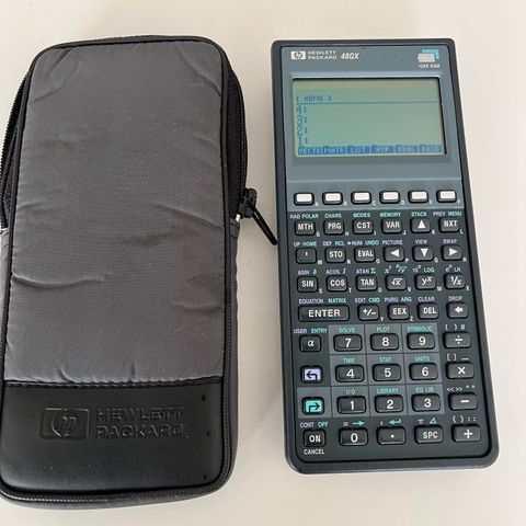 Som ny HP48GX kalkulator