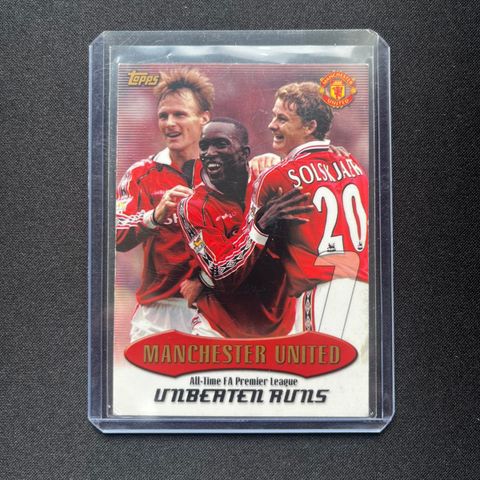 Manchester United unbeaten runs topps premier gold 2003