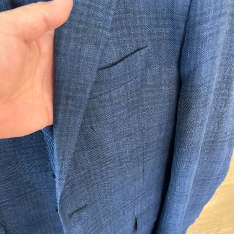 Ermenegildo Zegna Blazer 100% Lana stoff, str 46, laget i Italia