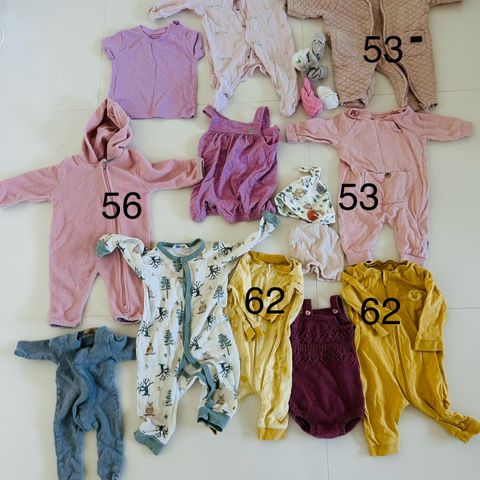 Babyklær pakke fra nyfødt til 6 mnd