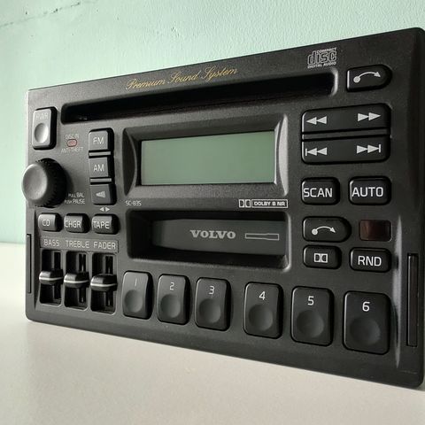 Extremely rare JDM Volvo SC-835 805 radio black. Premium Sound System. Volvo 850