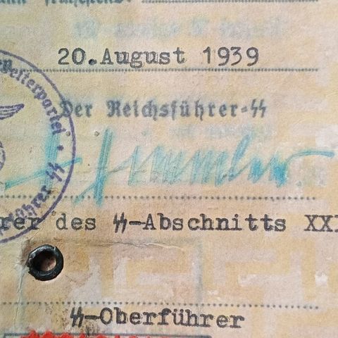 Heinrich Himmler  underskrift