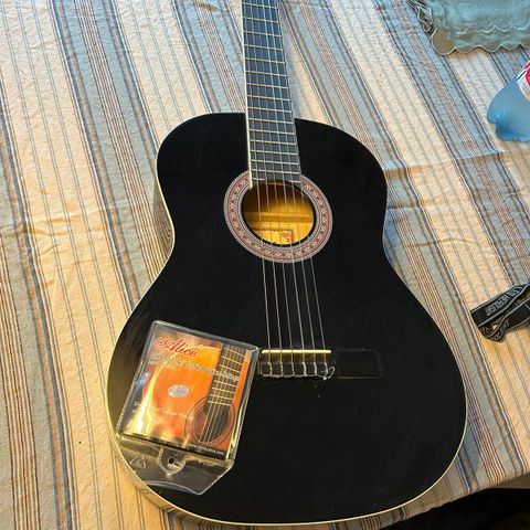 Gitar med ekstra strenger