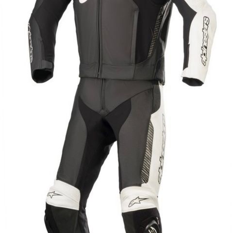 Alpinestars GP Force Phantom 2pc Svart/Hvit str 56