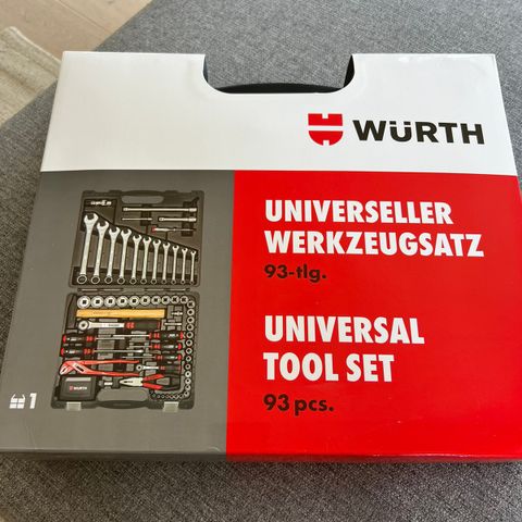 Nytt Wurth universal tool set selges