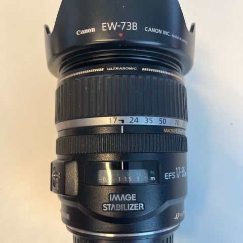 Canon EF-S 17-85mm f/4-5.6 IS USM m/Hoya UV-filter