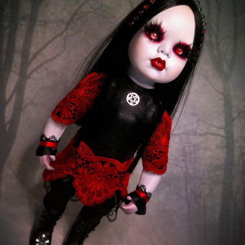 Gotisk creepy dukke Halloween