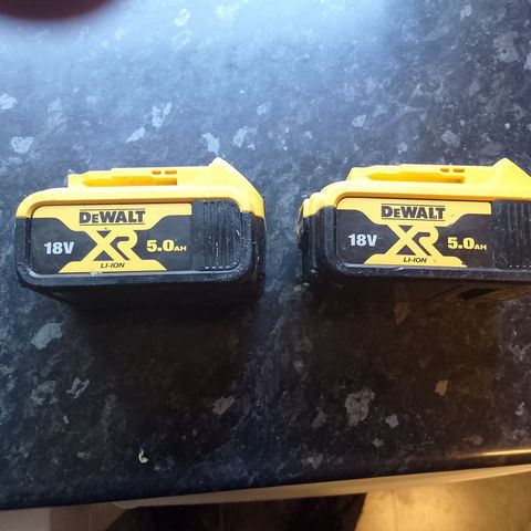 Dewalt Batterier 18v 5ah x2