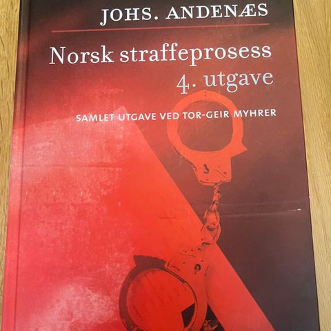 Andenæs - Norsk straffeprosess - 4. utgave