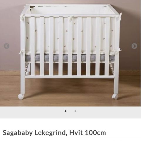 Sagababy lekegrind 100x100 med madrass