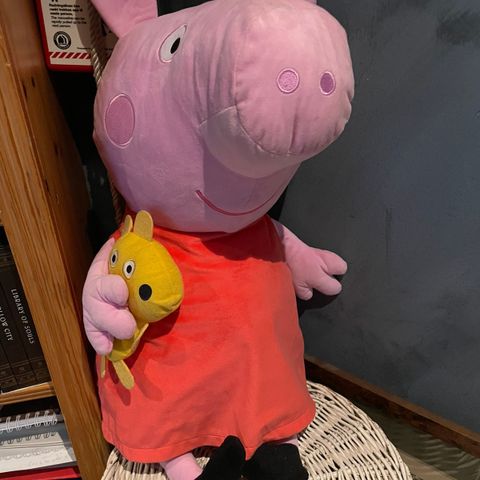 Peppa Gris bamse bort mot henting