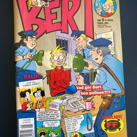 Bert nr. 5 fra 2001 (svensk utgave) 🇸🇪