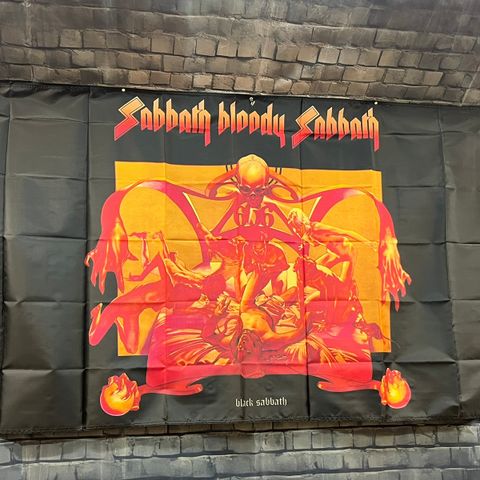 Black Sabbath. Dekor Flagg For Innvendig Bruk 90X150 cm. Bar, Man Cave, Garasje