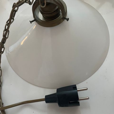 antikk pendel lampe