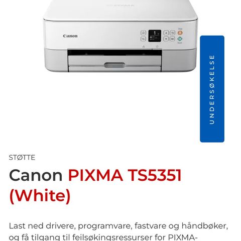 Canon Pixma printer - knapt brukt