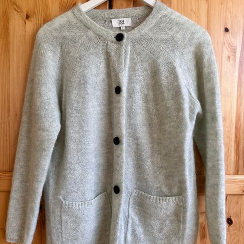 Cardigan i mohair-mix fra NoaNoa i nydelig mintgrønn