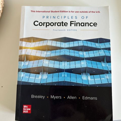 Principles of corporate finance