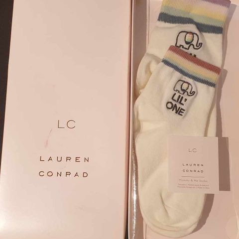 Mor og barn matchende sokkepar, Mama & Lil' one - Lauren Conrad