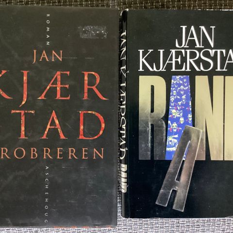 JAN KJÆRSTAD- 2 megt flotte eldre bøker«EROBREREN» 1996 og «RAND»1990