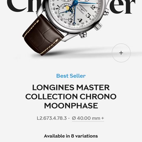 Longines Master collection chrono moonphase