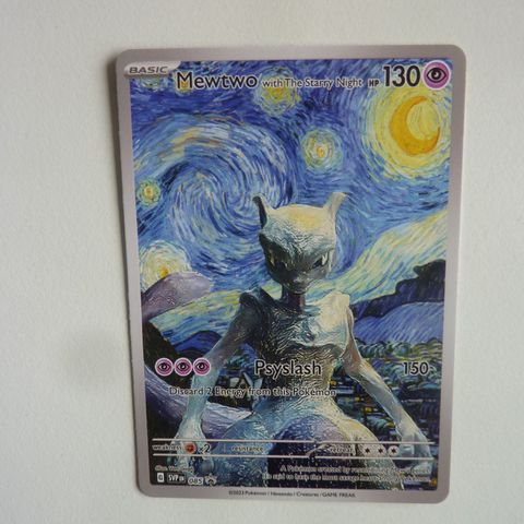 Repro Pokemon Card Mewtwo Starry Night Van Gogh