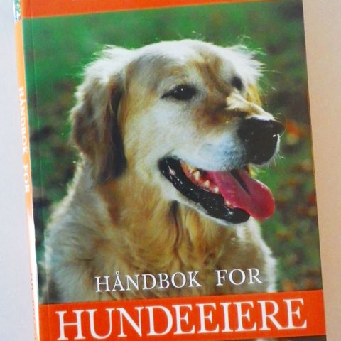 Håndbok for hundeeiere, hunder, hundebøker, hundebok,  - som ny