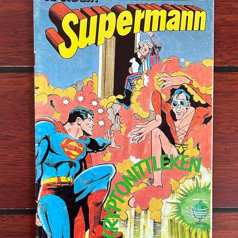 Supermann Tegneserieblad fra 80-tallet