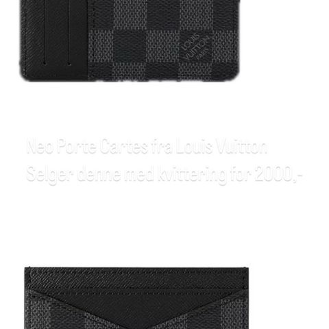 Louis Vuitton Neo Porte Cartes kortholder