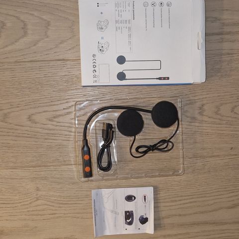 Bluetooth headset for MC hjelm