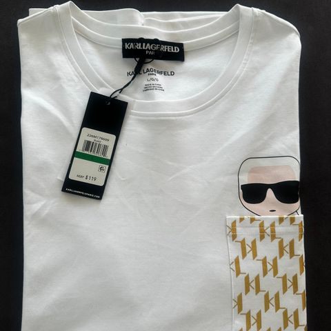 Karl Lagerfeld Ikonik Monogram pocket T shirt