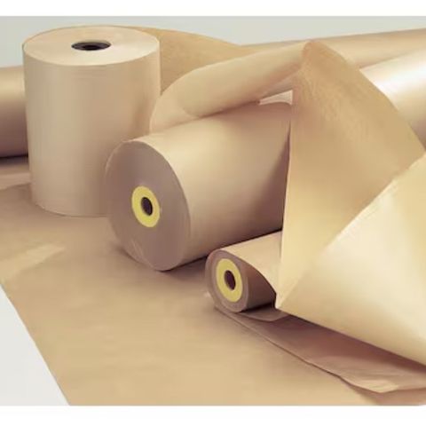Brunt papir - Papir ubleket kraft 60gr (40cm bredde) (5kg/208 meter per rull)