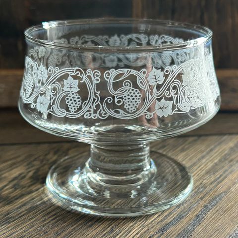 5 stykk retro dessertglass