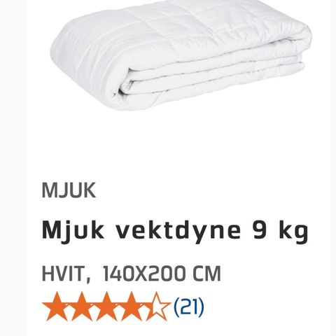 Vektdyne fra Mjuk