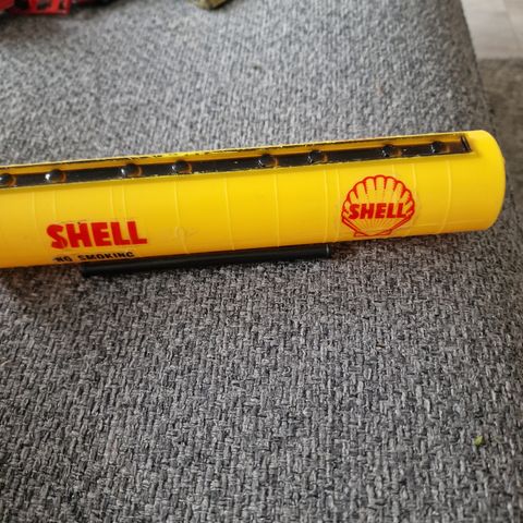 Shell Oil Tanker Plastic Toy 8.5” Long w/ No Smoking Decals Collectible Vintage